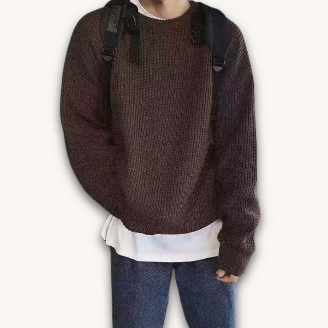 Heren Gebreide Trui – Oversized Winter Pullover