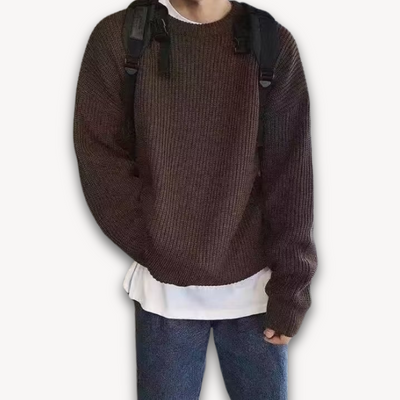 Heren Gebreide Trui – Oversized Winter Pullover