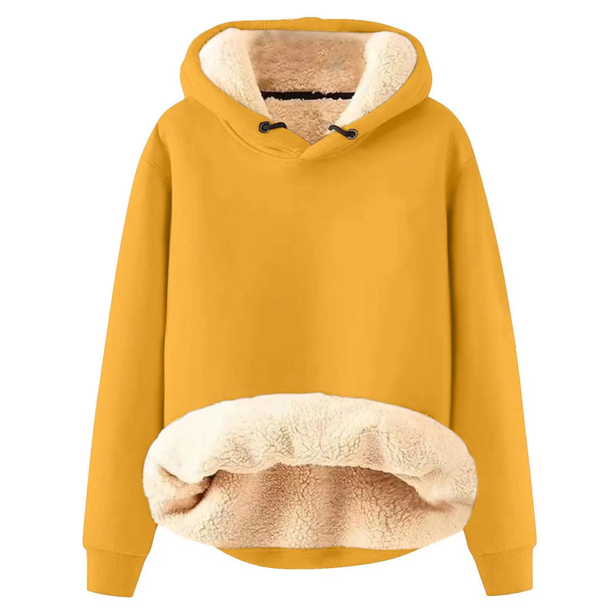Dames Hoodie met Fleece Voering – Warm & Comfortabel