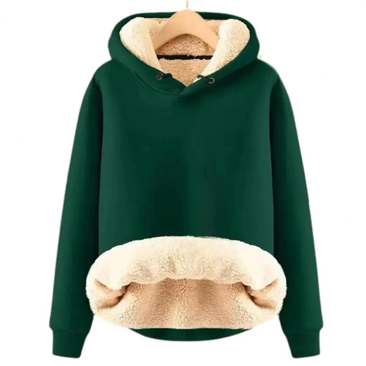 Dames Hoodie met Fleece Voering – Warm & Comfortabel