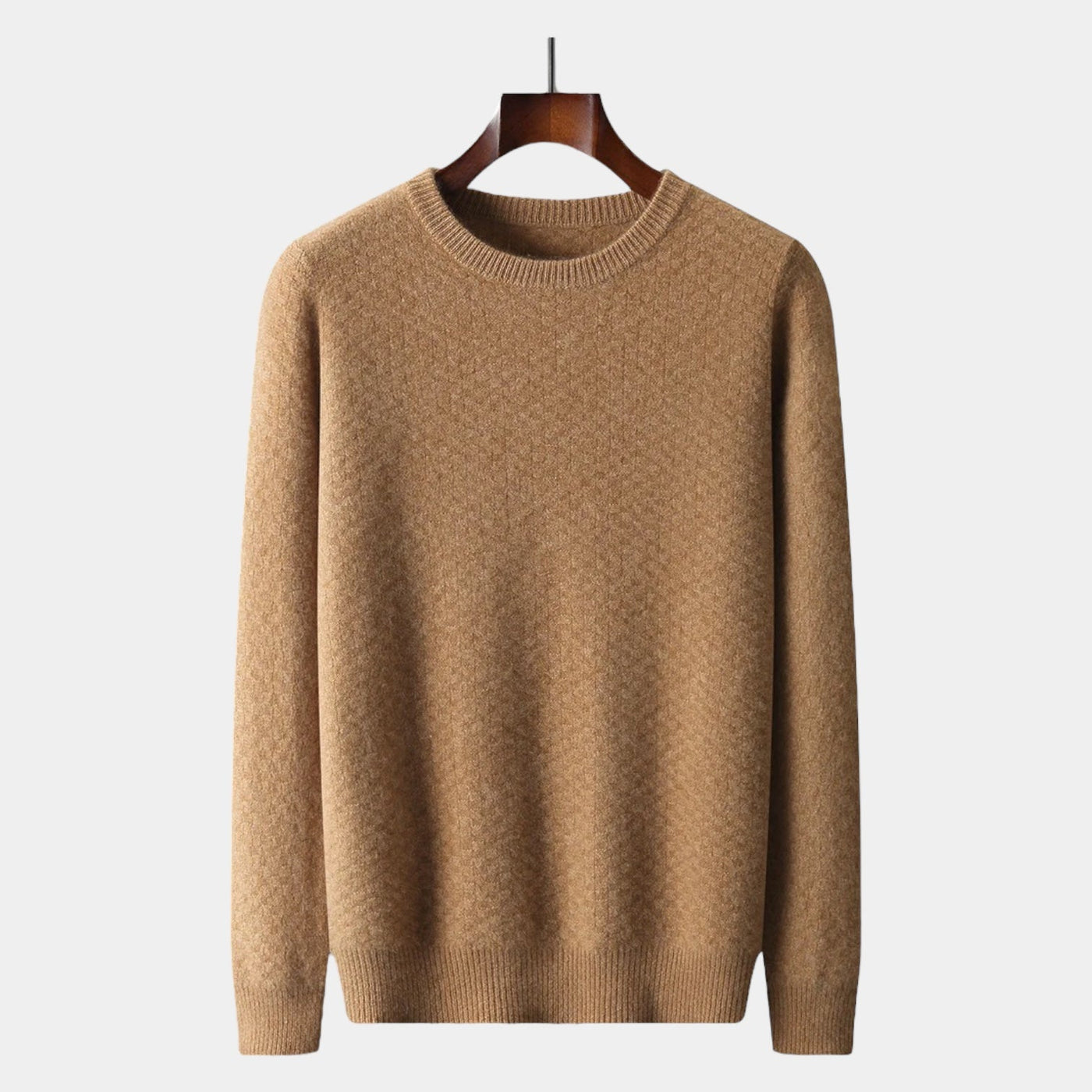 Merino Wol Geruite Trui – Luxe Herenmode