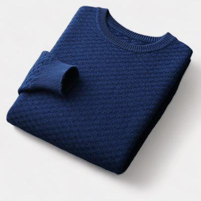 Merino Wol Geruite Trui – Luxe Herenmode