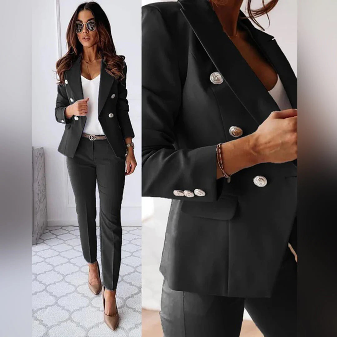 ELISEA – 2-Delig Damespak met Blazer & Pantalon