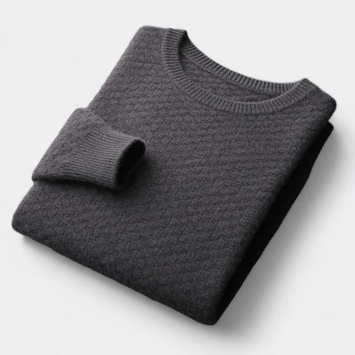 Merino Wol Geruite Trui – Luxe Herenmode