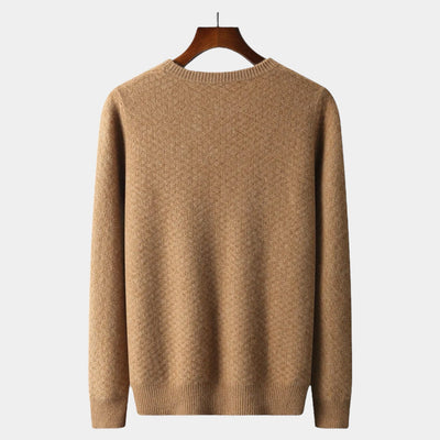 Merino Wol Geruite Trui – Luxe Herenmode