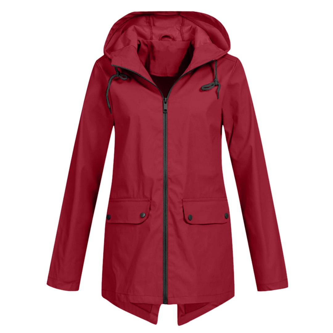 Dames Lichtgewicht Waterdichte Windjack met Capuchon – Comfort & Bescherming