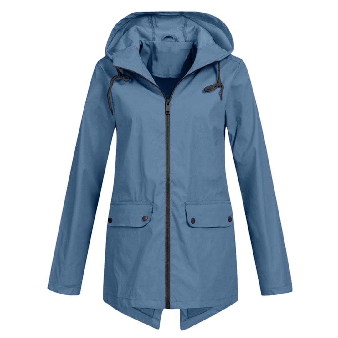 Dames Lichtgewicht Waterdichte Windjack met Capuchon – Comfort & Bescherming