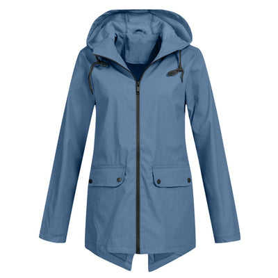 Dames Lichtgewicht Waterdichte Windjack met Capuchon – Comfort & Bescherming