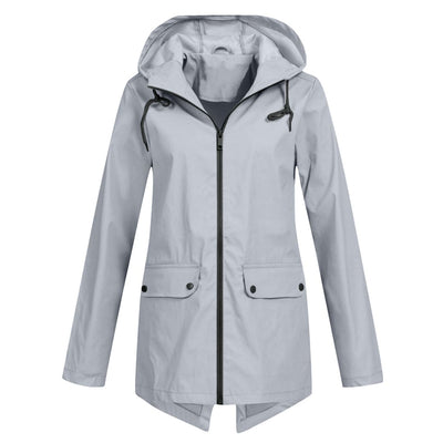 Dames Lichtgewicht Waterdichte Windjack met Capuchon – Comfort & Bescherming