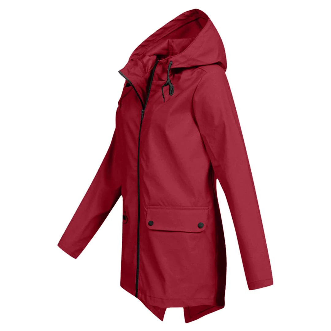Waterdichte Regenjas Dames met Capuchon