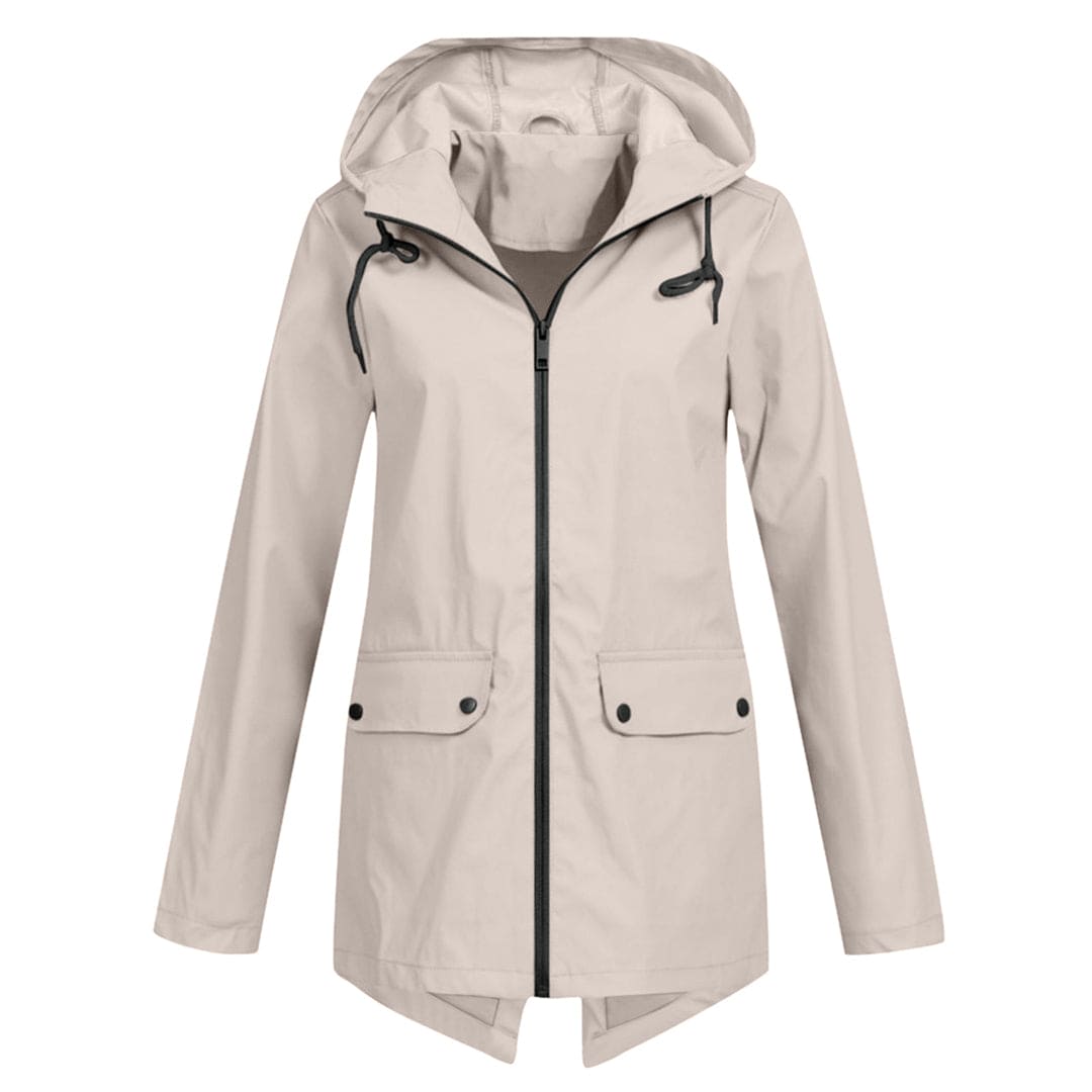 Dames Lichtgewicht Waterdichte Windjack met Capuchon – Comfort & Bescherming