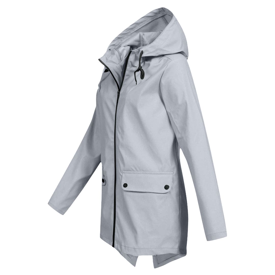 Dames Lichtgewicht Waterdichte Windjack met Capuchon – Comfort & Bescherming