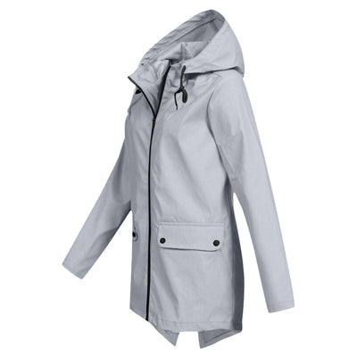 Dames Lichtgewicht Waterdichte Windjack met Capuchon – Comfort & Bescherming