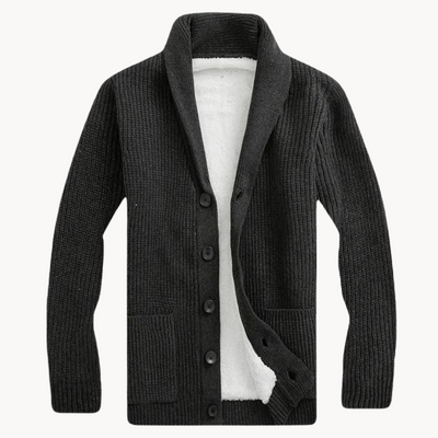 Heren Fleecevest met Sjalkraag – Warm & Comfortabel