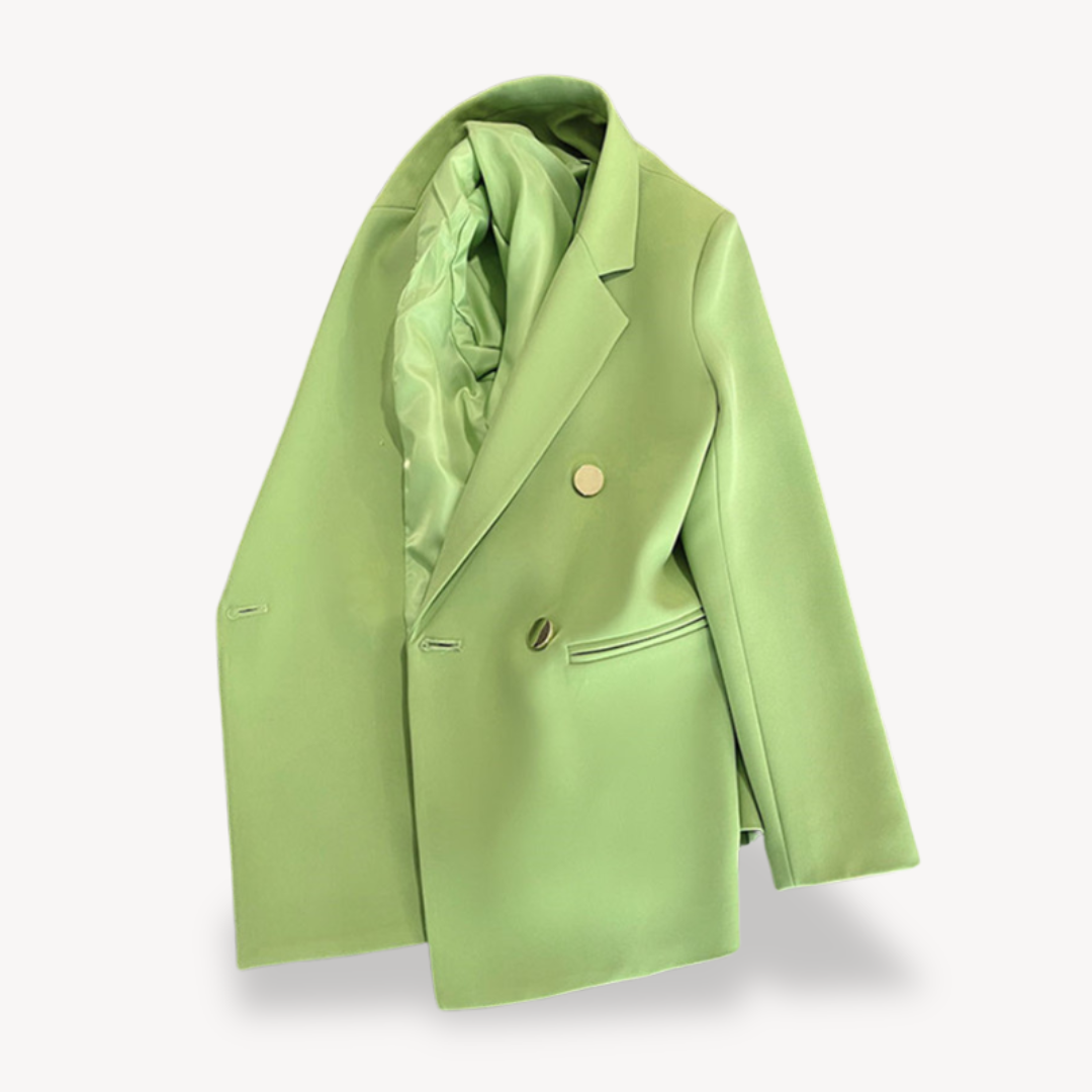Dames Double-Breasted Blazer – Elegante Formele Jas