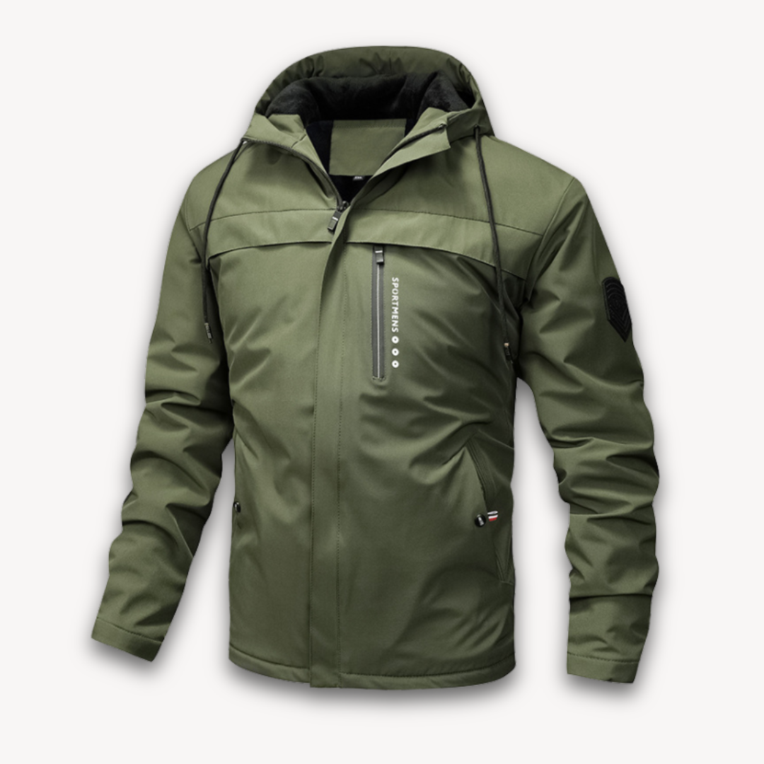 Heren Waterdichte Jas met Capuchon – Lichtgewicht Outdoor Jack