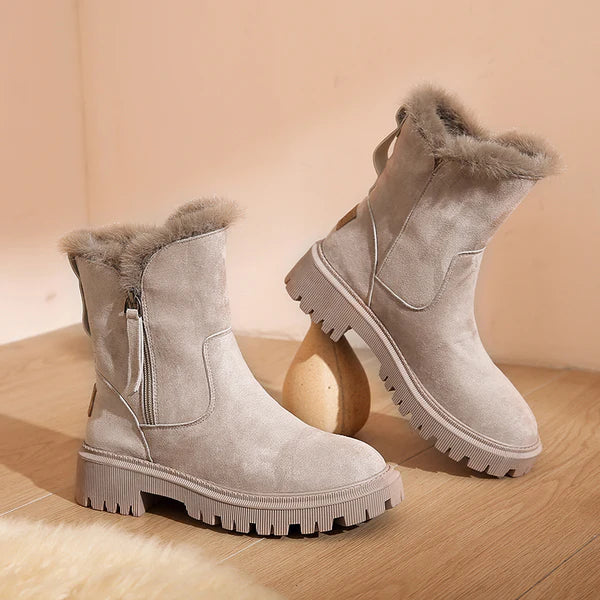 Georgie Gewatteerde Winterlaarzen – Warm, Duurzaam & Elegant