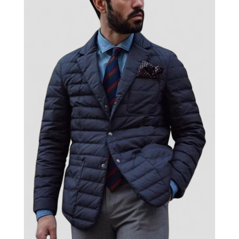 Heren Gewatteerd Jacket – Stijlvol & Lichtgewicht