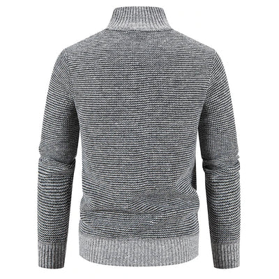 Heren Gebreide Fleecejas – Warm & Modern Design