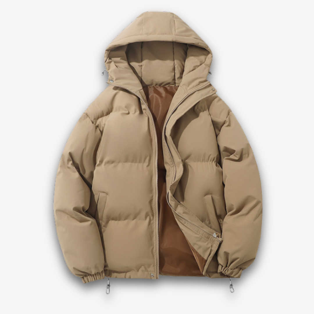 Heren Puffer Jas met Capuchon – Lichtgewicht Winterjas