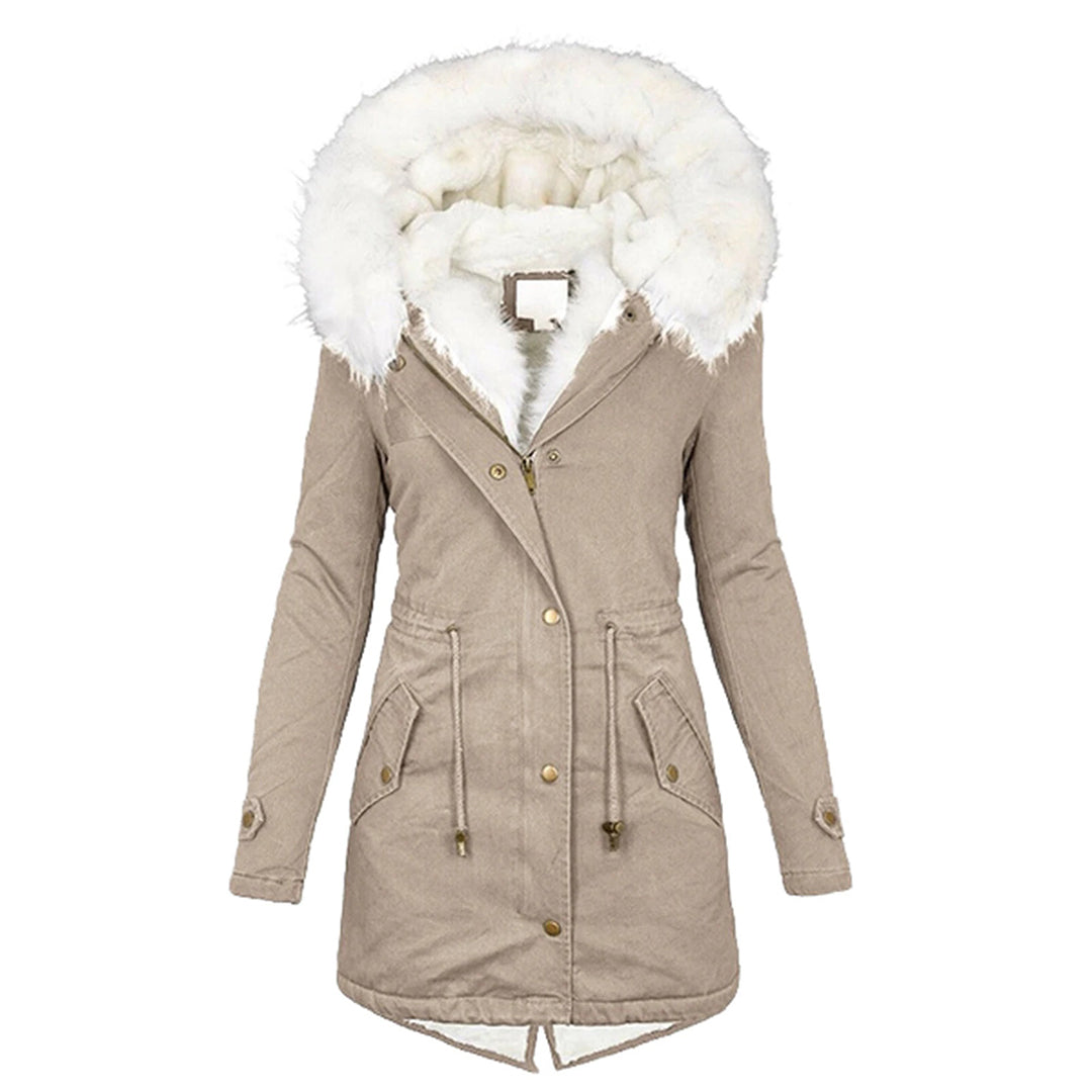 Dames Winterjas met Capuchon – Warm Gevoerd & Elegant Design