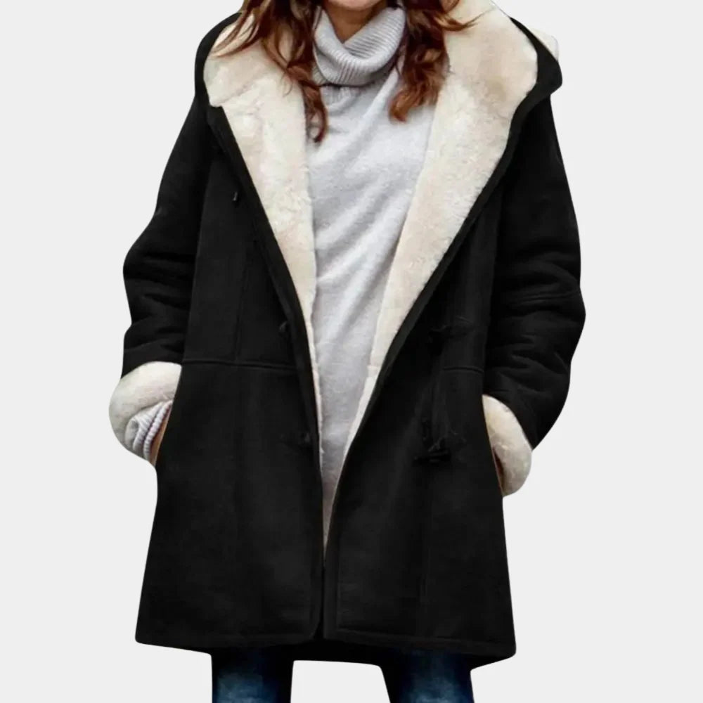 LAVINIA – Lange Winterjas Dames met Capuchon