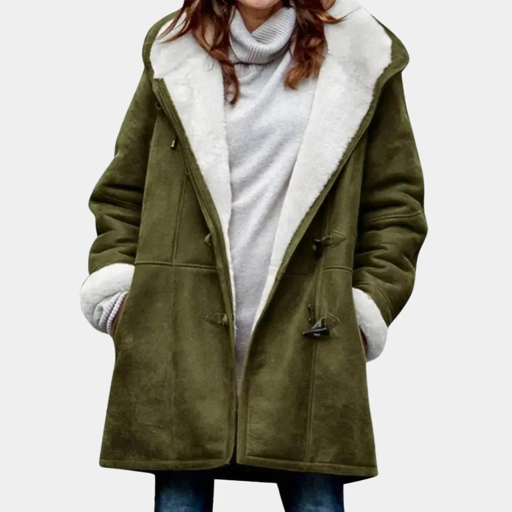 LAVINIA – Lange Winterjas Dames met Capuchon