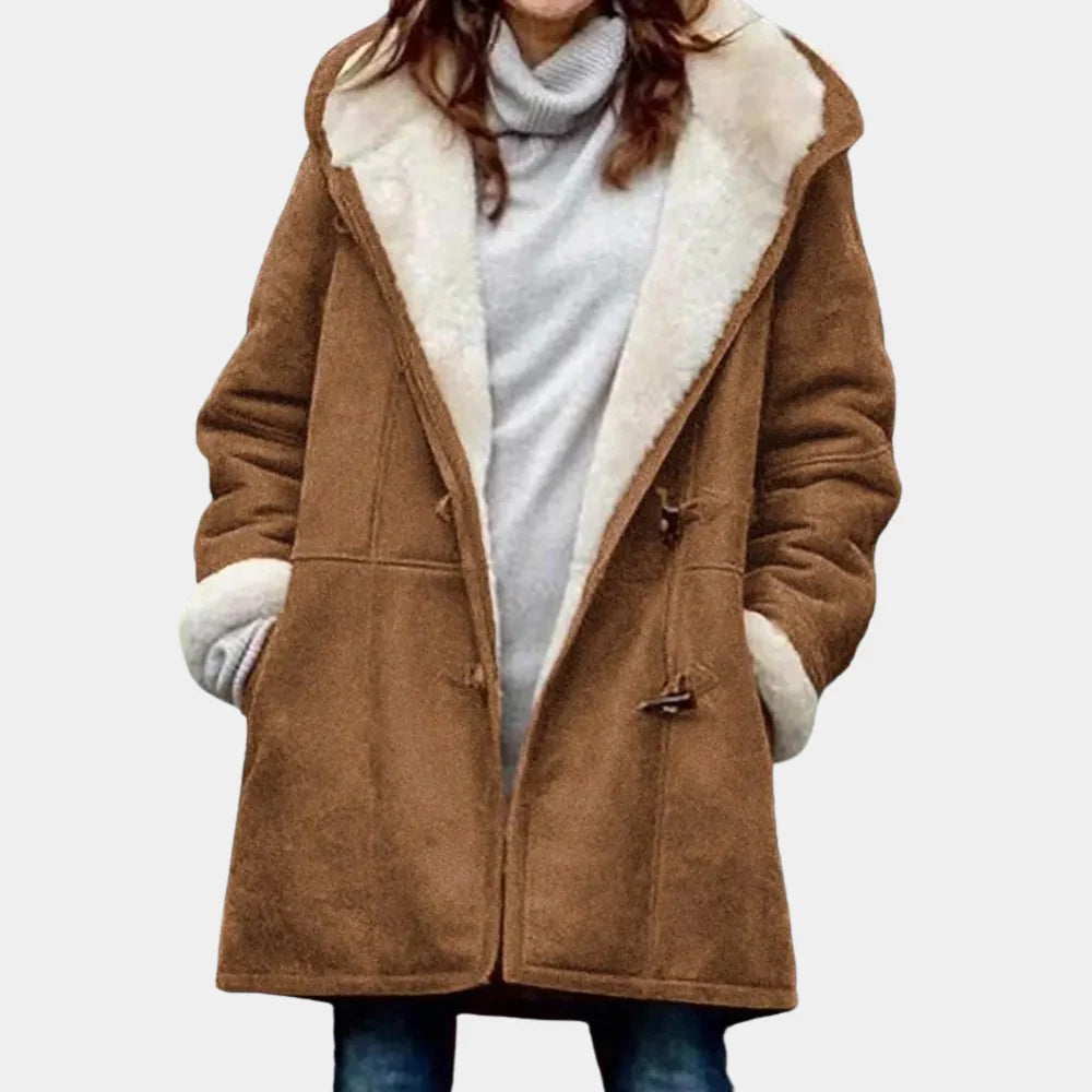 LAVINIA – Lange Winterjas Dames met Capuchon