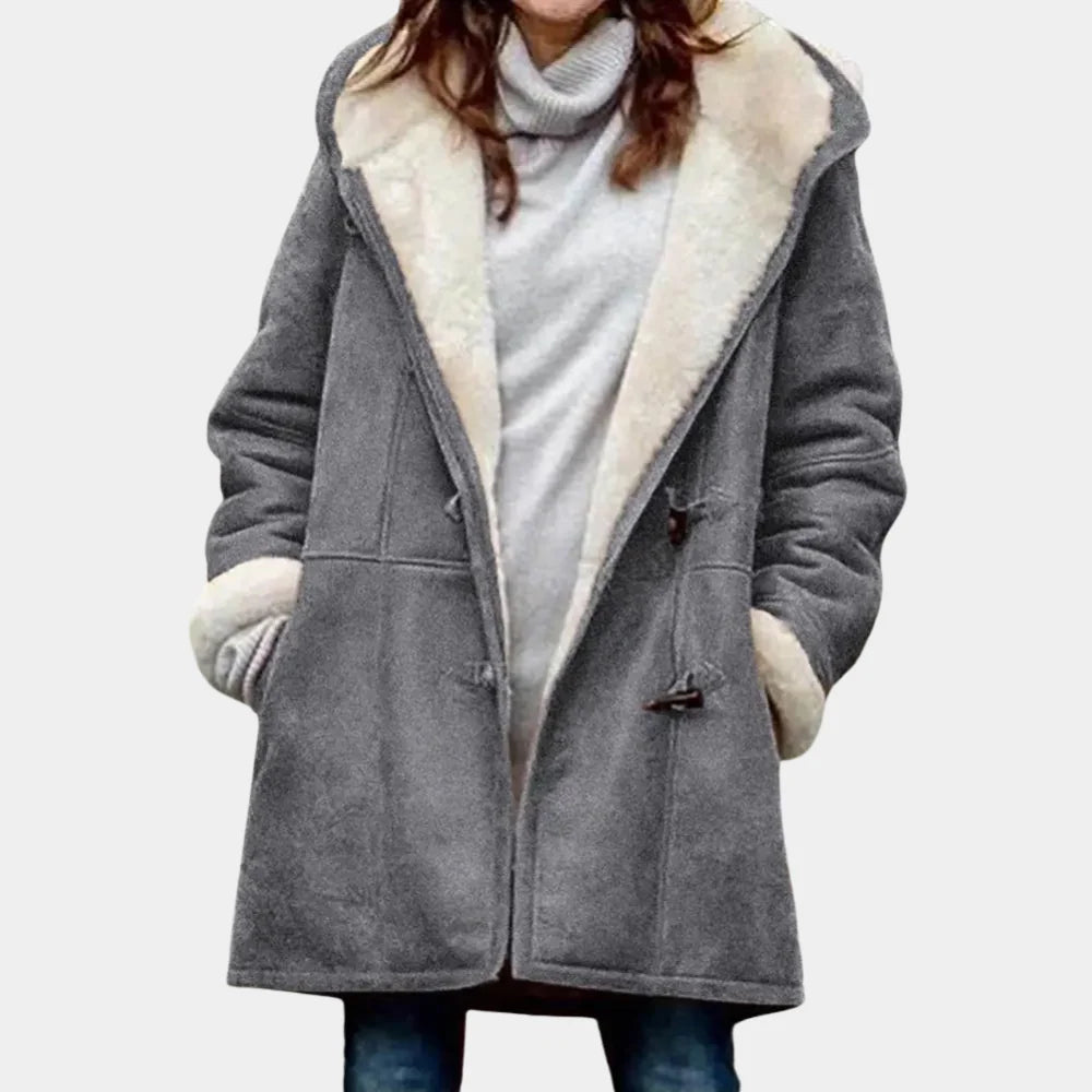 LAVINIA – Lange Winterjas Dames met Capuchon