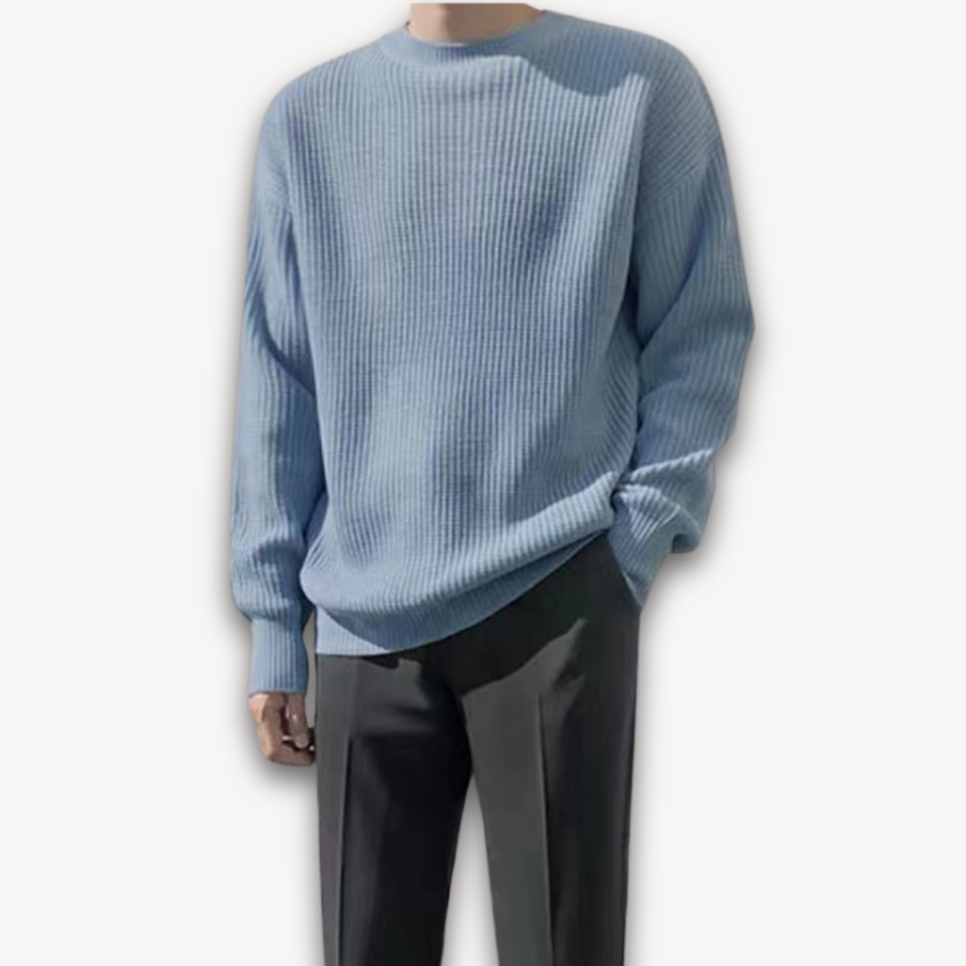 Heren Gebreide Trui – Oversized Winter Pullover