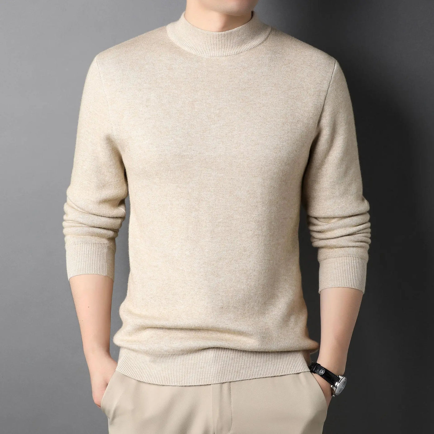 Heren Gebreide Halvpolo – Exclusief & Elegant
