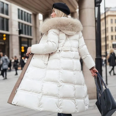 Luxe Winterjas Dames met Bontkraag