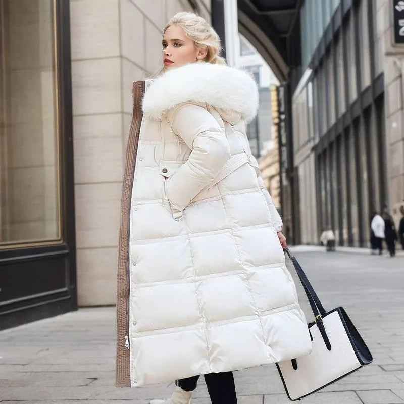 Luxe Winterjas Dames met Bontkraag