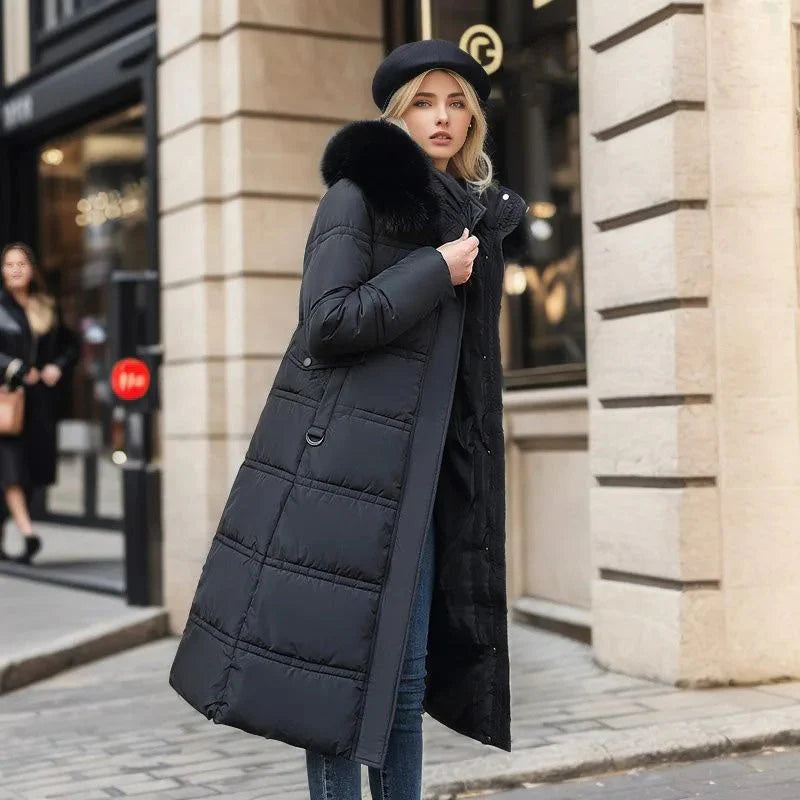 Luxe Winterjas Dames met Bontkraag