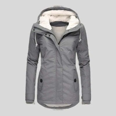 Lange Waterdichte Winterjas Dames met Capuchon