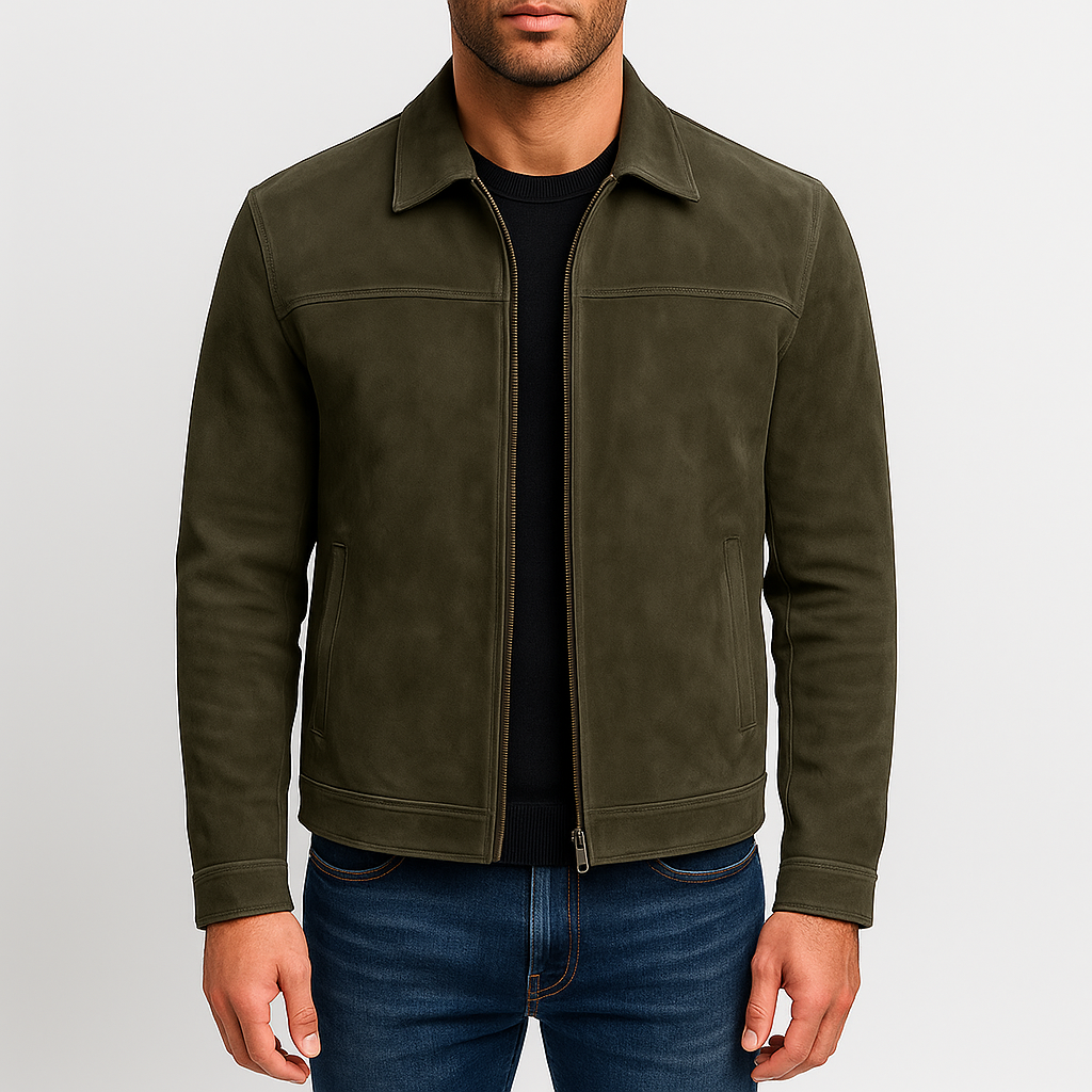 Heren Klassiek Zip Jacket – Tijdloze Everyday Essential