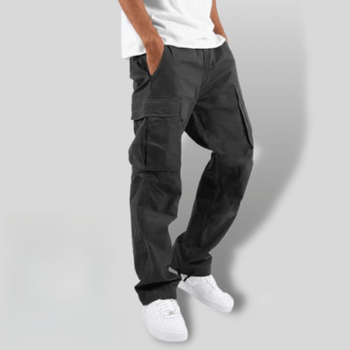 Heren Cargo Broek met Elastische Taille – Comfort en Stijl in Één