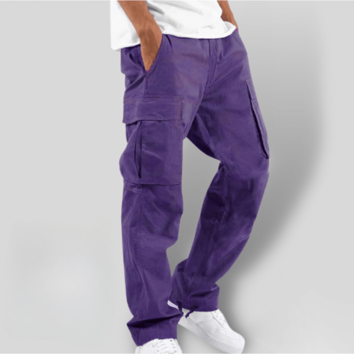 Heren Cargo Broek met Elastische Taille – Comfort en Stijl in Één