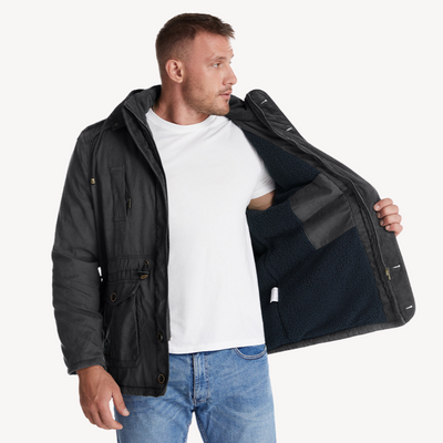 Heren Utility Jas met Capuchon – Functioneel & Stijlvol