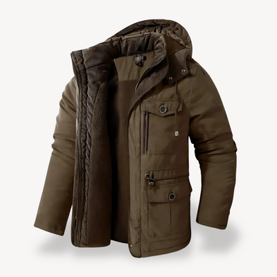 Heren Utility Jas met Capuchon – Functioneel & Stijlvol