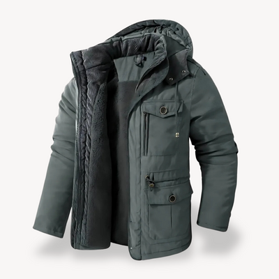 Heren Utility Jas met Capuchon – Functioneel & Stijlvol