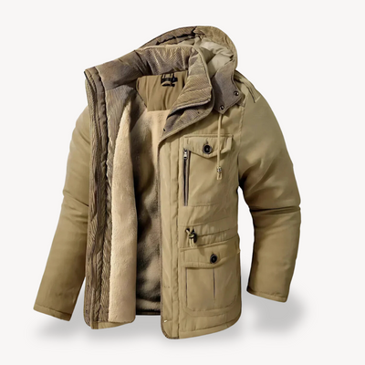 Heren Utility Jas met Capuchon – Functioneel & Stijlvol