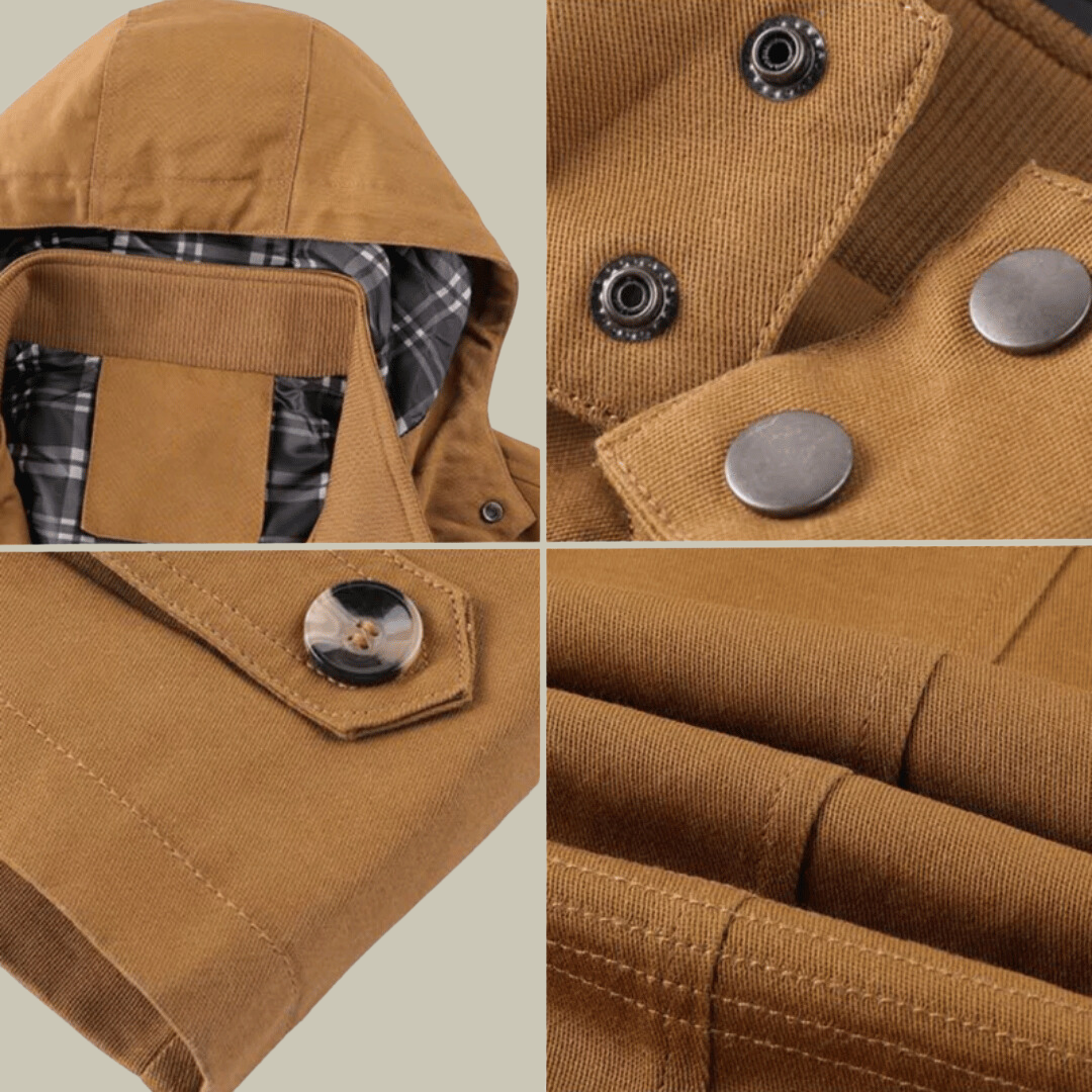 Heren Winterjas met Capuchon – Functioneel & Stijlvol