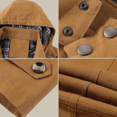Heren Winterjas met Capuchon – Functioneel & Stijlvol