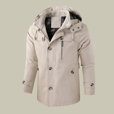 Heren Winterjas met Capuchon – Functioneel & Stijlvol
