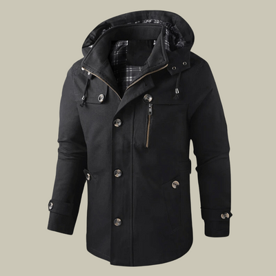 Heren Winterjas met Capuchon – Functioneel & Stijlvol