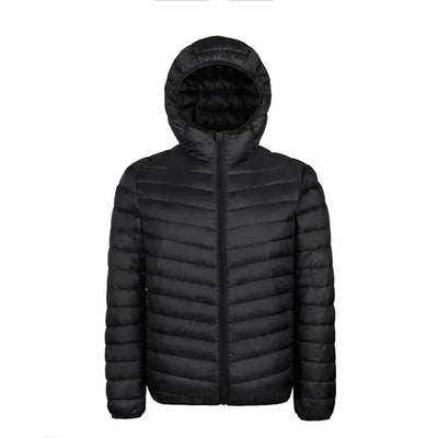 Heren Gewatteerde Winterjas met Capuchon – Warm & Stijlvol