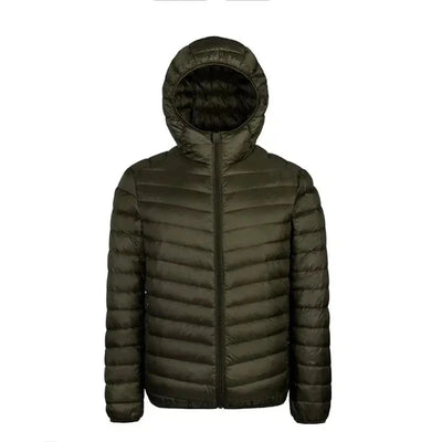 Heren Gewatteerde Winterjas met Capuchon – Warm & Stijlvol