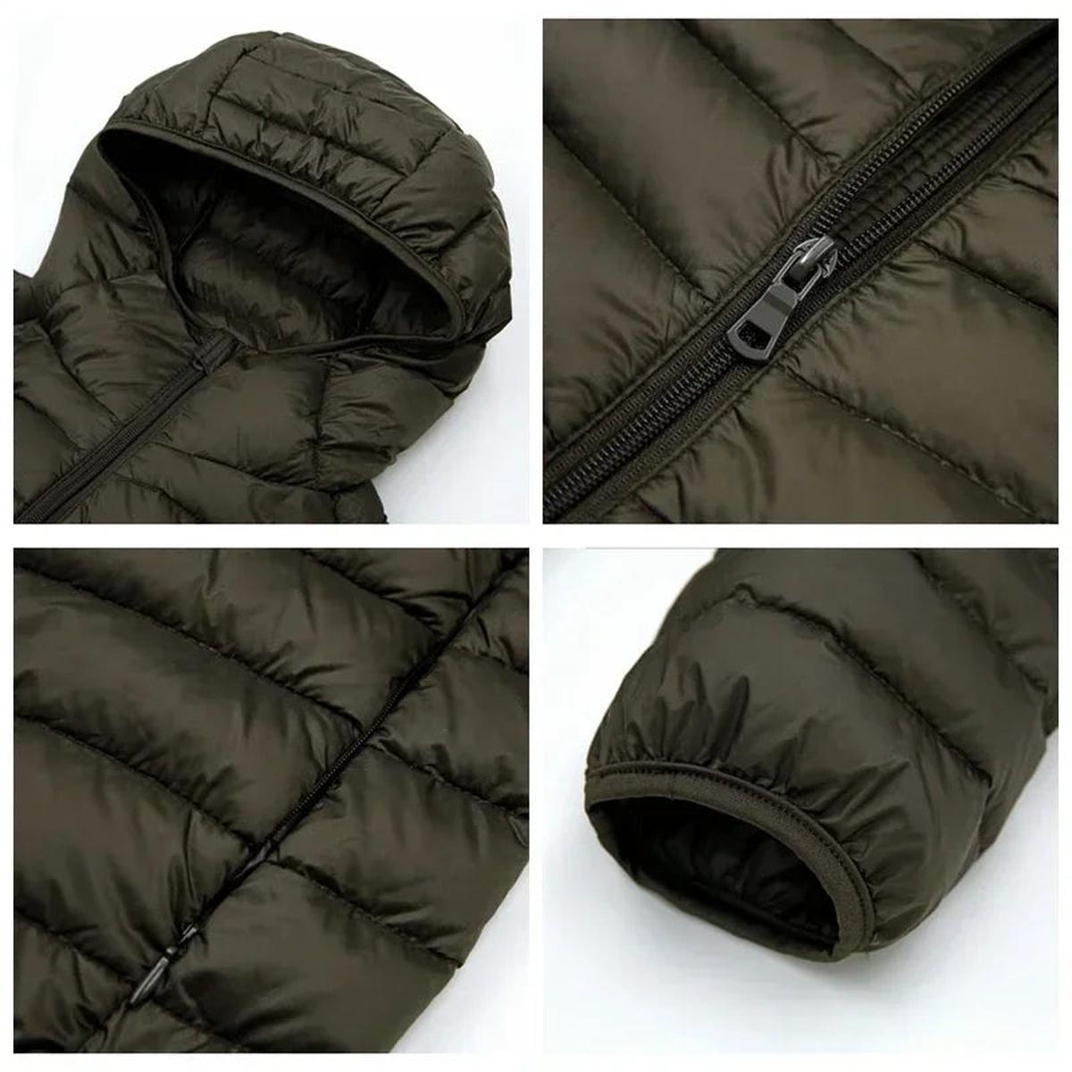 Heren Gewatteerde Winterjas met Capuchon – Warm & Stijlvol