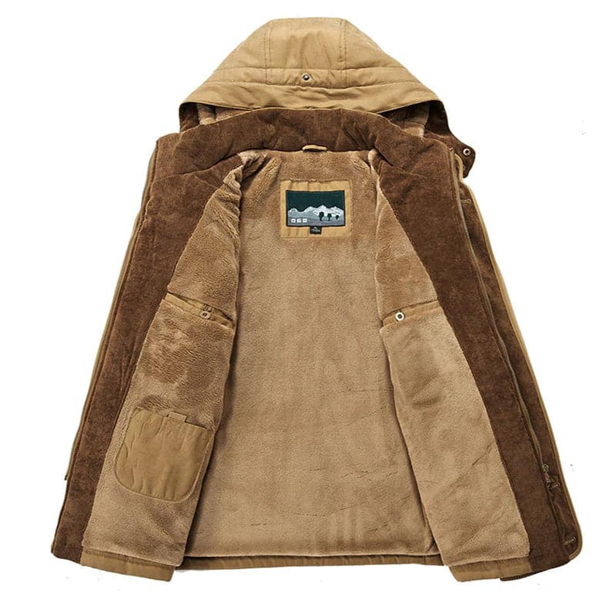 Heren Winterjas met Fleece Voering – Warm, Weerbestendig & Duurzaam